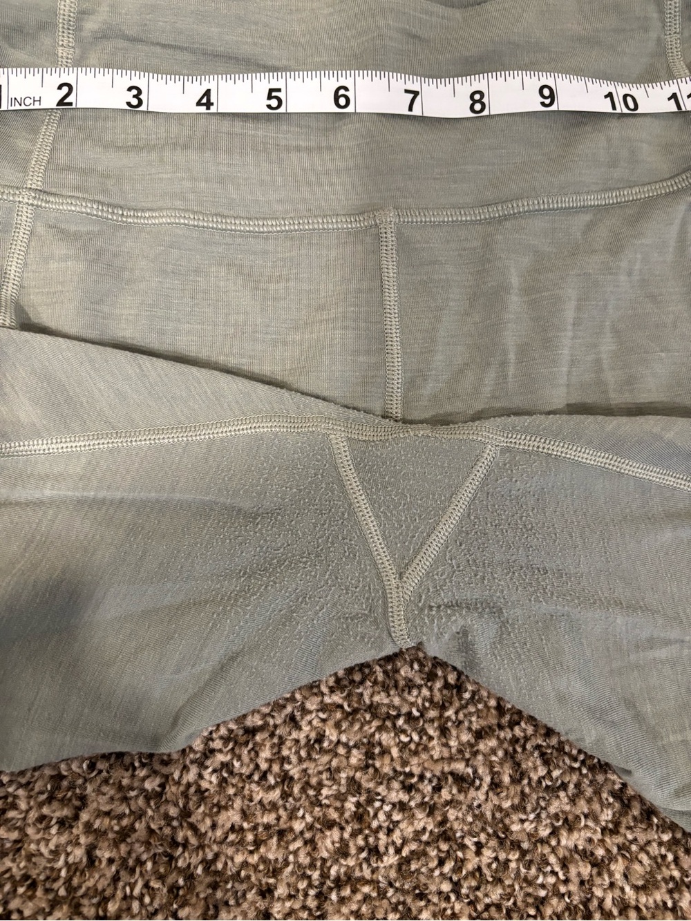 Allbirds 3/4 Length Sage Green Leggings - Picture 6 of 8